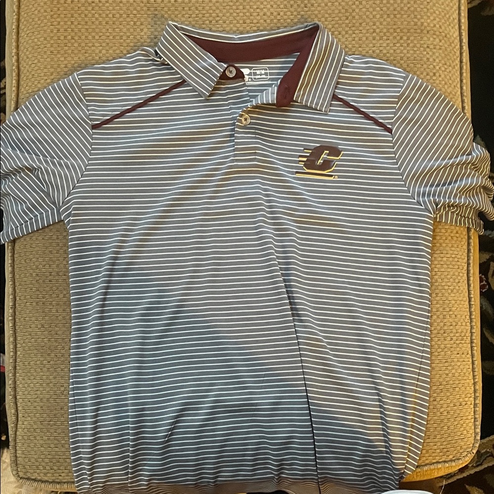 Central Michigan University Striped Polo